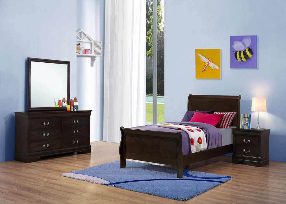 Louis Philippe 4 & 5 Piece Bedroom Sets Twin & Queen - Furniture Land (Milwaukee, WI)