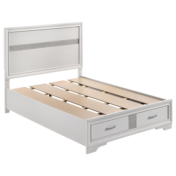 Miranda Full & Twin Storage Bed White - Furniture Land (Milwaukee, WI)