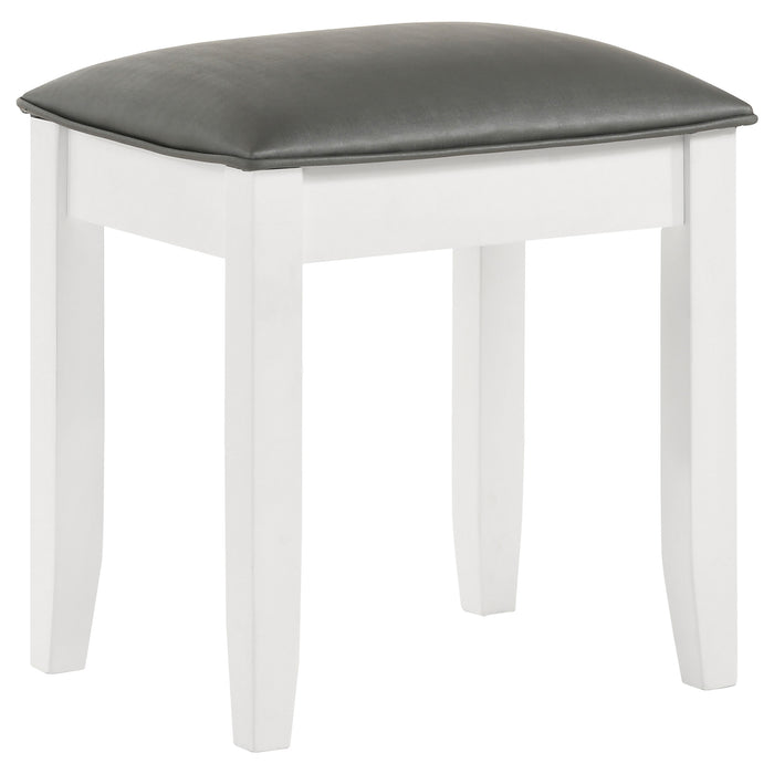 Barzini Vanity Stools - Furniture Land (Milwaukee, WI)