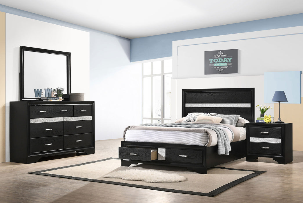 Miranda Bedroom Sets Black - Furniture Land (Milwaukee, WI)