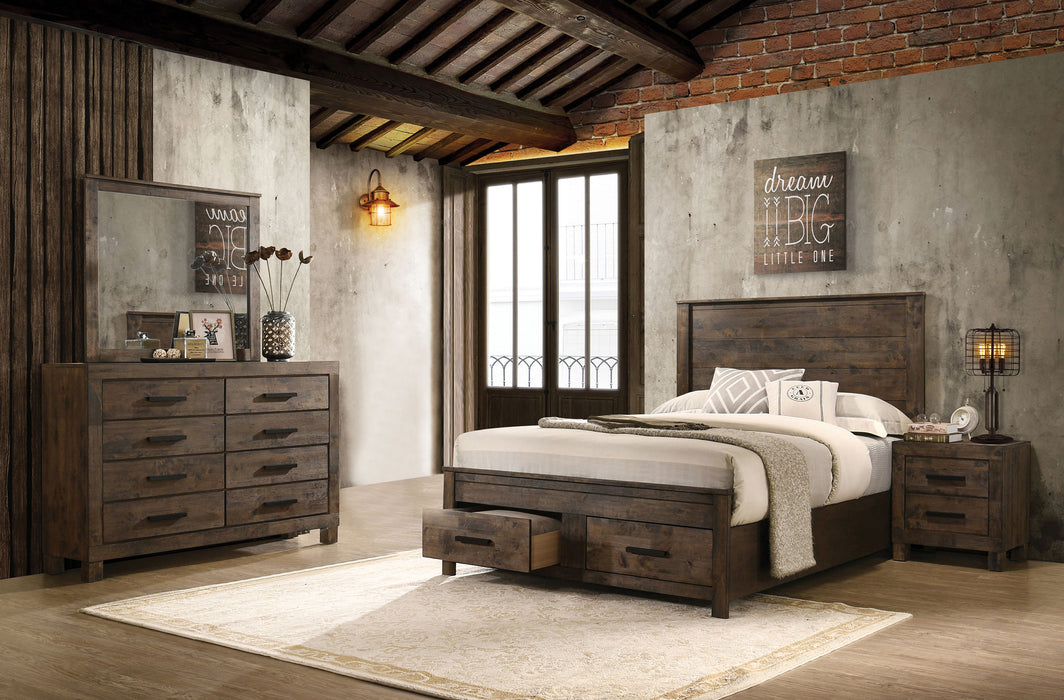 Woodmont 4 & 5 Piece E.King, Queen, & Cal;.King Bedroom Sets - Furniture Land (Milwaukee, WI)