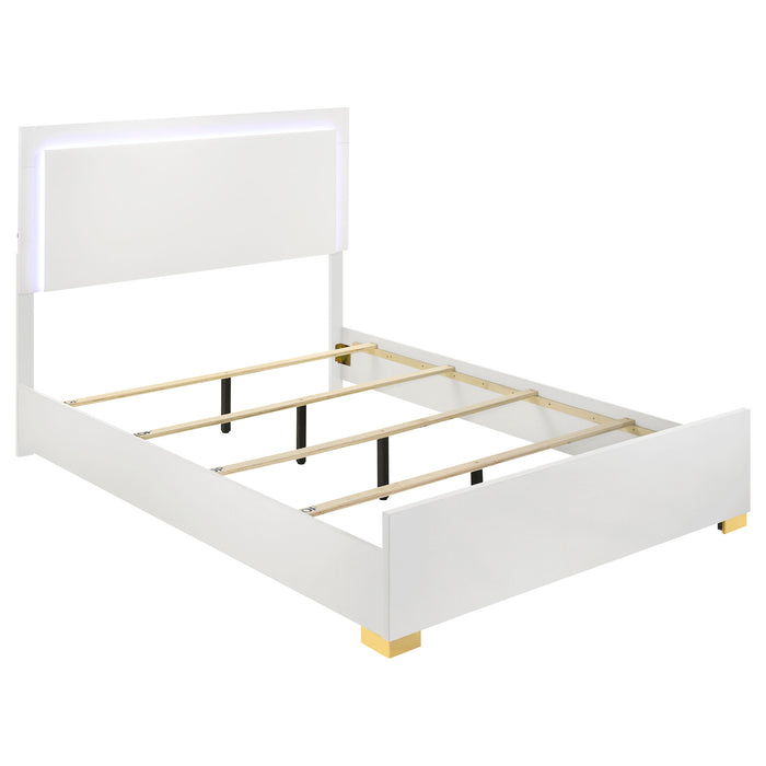 Marceline Beds White & Black Eastren King, Full, Twin, & Queen - Furniture Land (Milwaukee, WI)