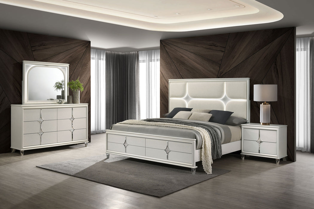 Olivia 4 & 5 Piece Bedroom Set E.King, Queen, & Cal.King - Furniture Land (Milwaukee, WI)
