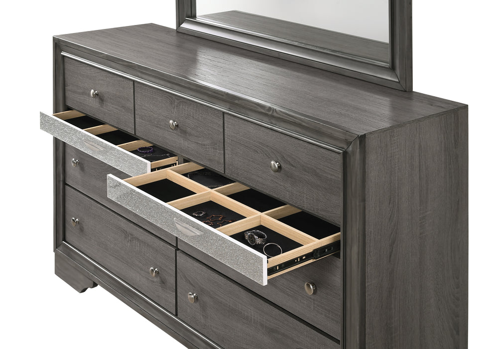 Naima Gray Dresser - Furniture Land (Milwaukee, WI)