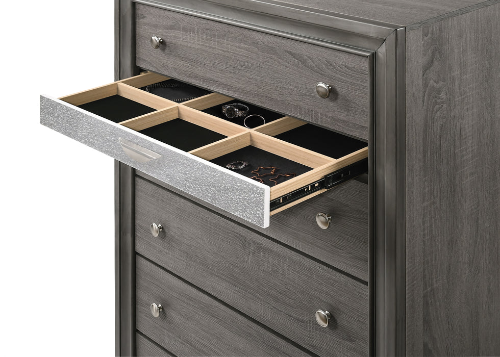 Naima Gray Chest - Furniture Land (Milwaukee, WI)