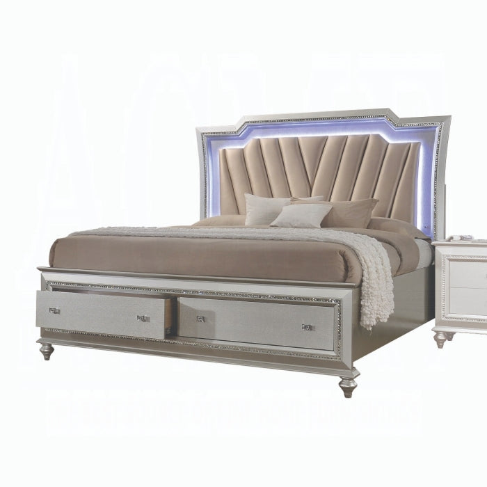 Kaitlyn CK Bed With Led and Storage - Furniture Land (Milwaukee, WI)