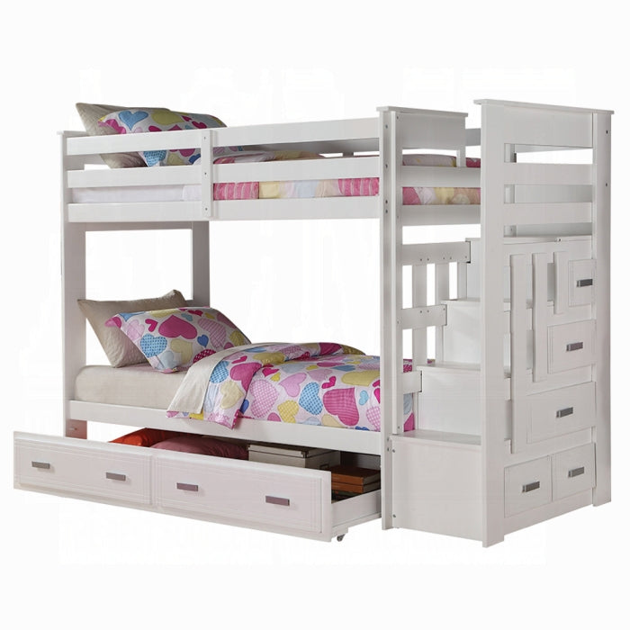 Allentown Twin-Twin Bunk Bed With Trundle and Storage - Furniture Land (Milwaukee, WI)