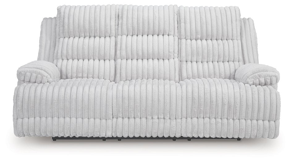 Rhines Falls Power Reclining Sofa with Drop Down Table - Furniture Land (Milwaukee, WI)