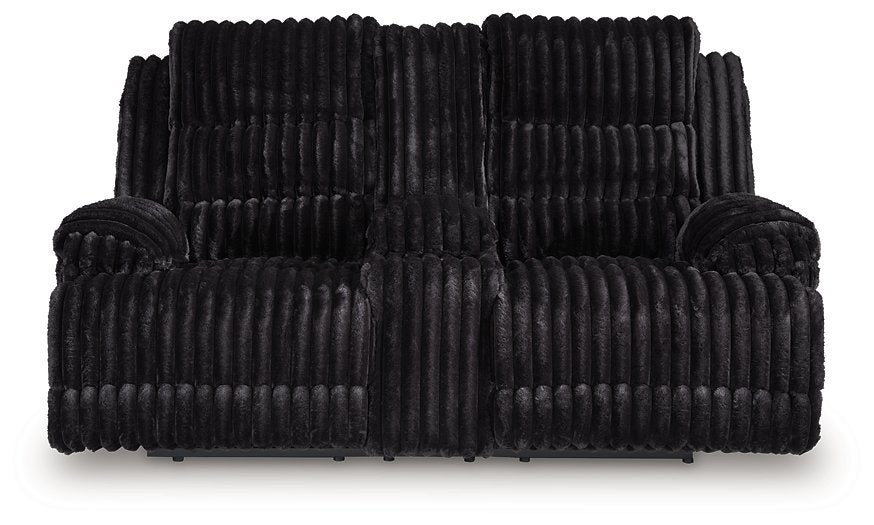 Rhine Falls Reclining Loveseat with Console - Furniture Land (Milwaukee, WI)
