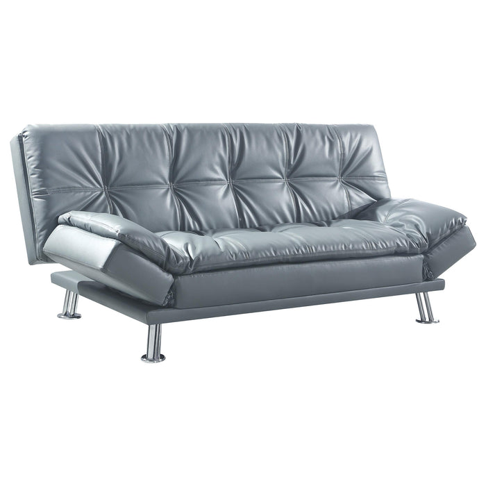 Dilleston Tufted Back Upholstered Sofa Bed Grey - Furniture Land (Milwaukee, WI)