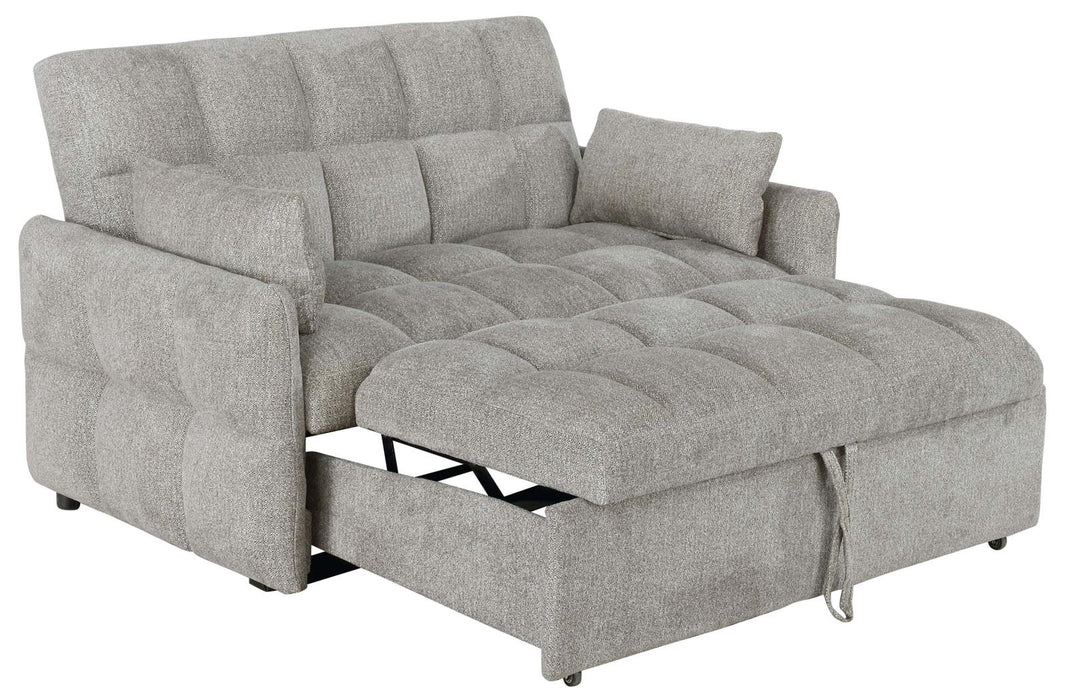 Cotswold Tufted Cushion Sleeper Sofa Bed Light Grey & Dark Grey - Furniture Land (Milwaukee, WI)
