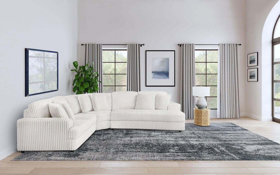 Emberson Upholstered Modular Sectional Sofa Ivory - Furniture Land (Milwaukee, WI)