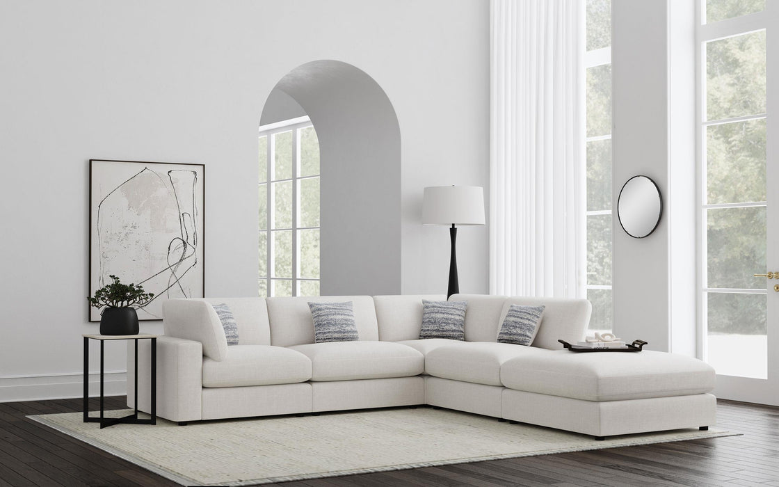 Serene 5-piece Upholstered Modular Sectional Sofa Beige - Furniture Land (Milwaukee, WI)