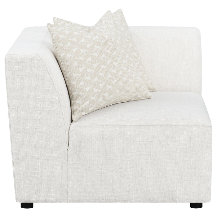 Freddie Upholstered Corner Chair Pearl - Furniture Land (Milwaukee, WI)