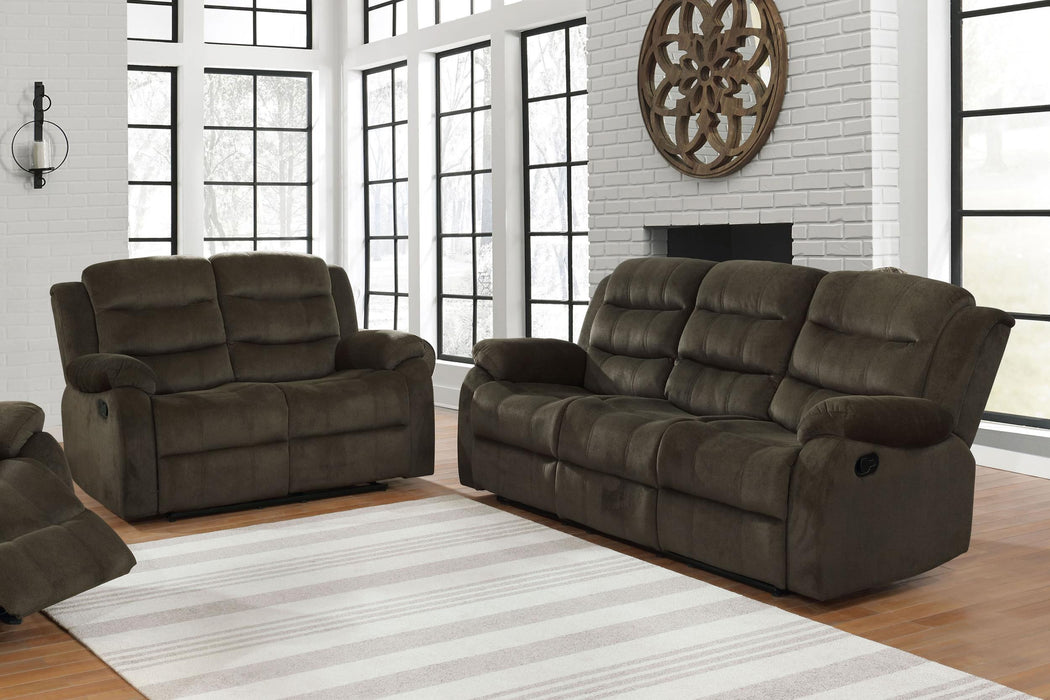 Rodman Upholstered Tufted Living Room Set Olive Brown - Furniture Land (Milwaukee, WI)