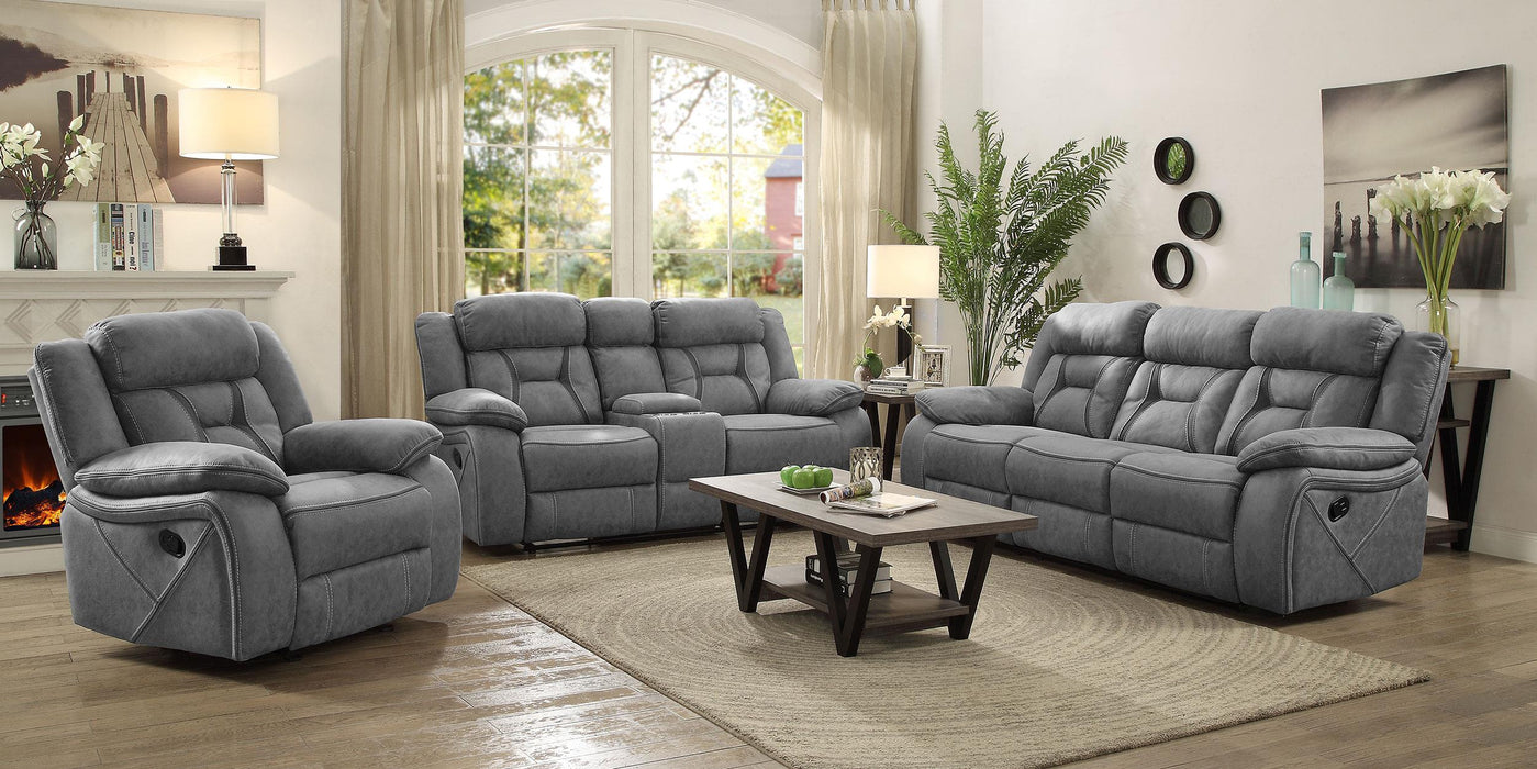 Higgins Upholstered Tufted Living Room Set - Furniture Land (Milwaukee, WI)
