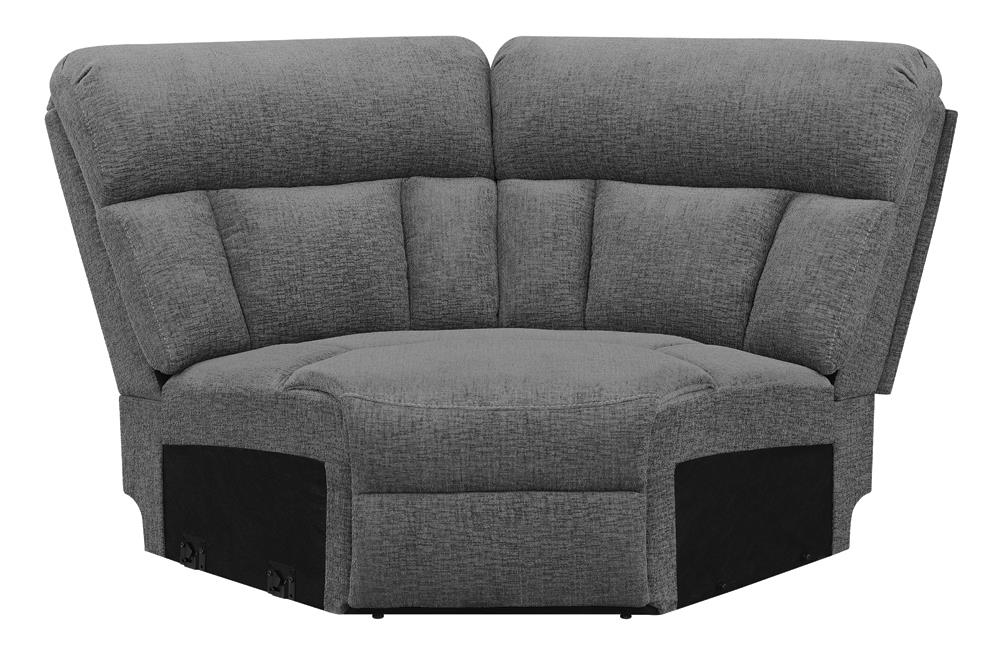 Bahrain Upholstered Wedge Charcoal - Furniture Land (Milwaukee, WI)