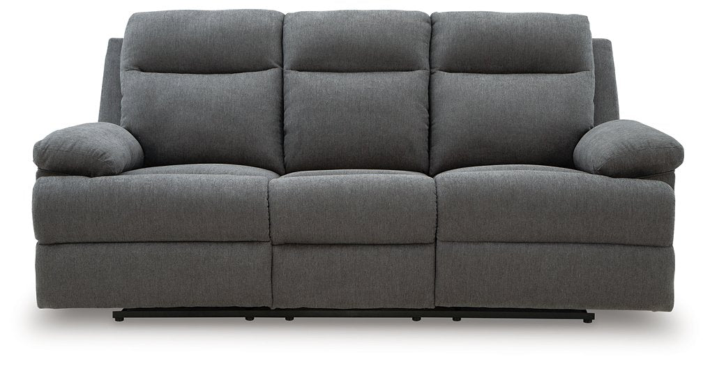 Side-Swipe Reclining Sofa with Drop Down Table - Furniture Land (Milwaukee, WI)