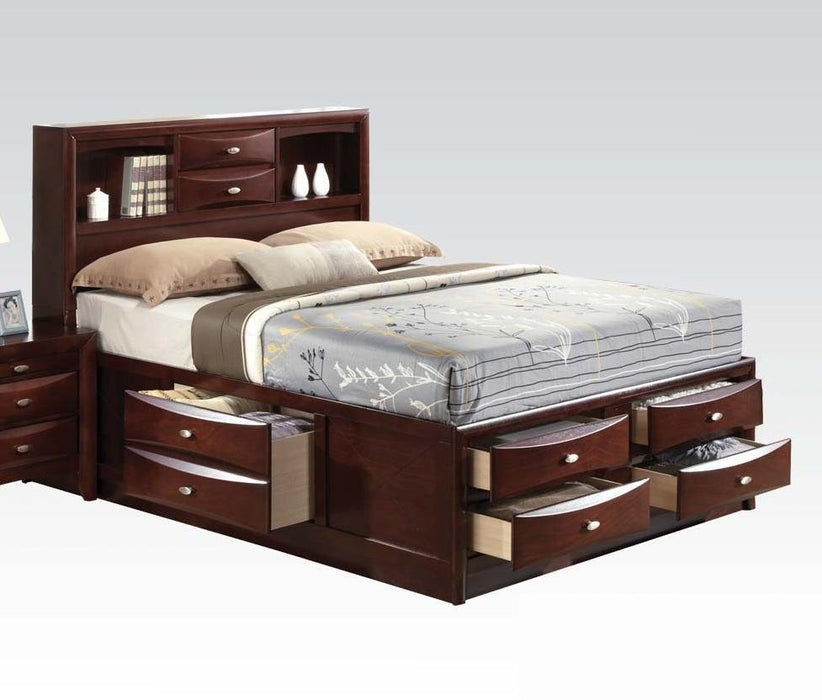 Acme Ireland Queen Storage Bed in Brown 21600Q - Furniture Land (Milwaukee, WI)