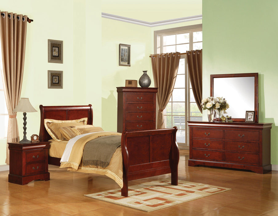 Louis Philippe III Cherry Twin Bed - Furniture Land (Milwaukee, WI)