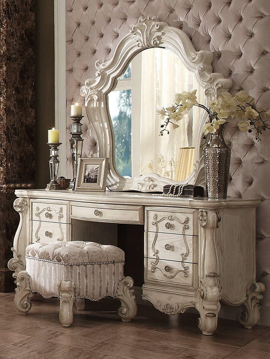 Versailles Bone White Vanity Desk - Furniture Land (Milwaukee, WI)