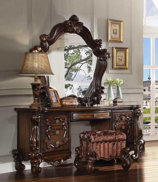 Versailles Cherry Oak Vanity Desk - Furniture Land (Milwaukee, WI)