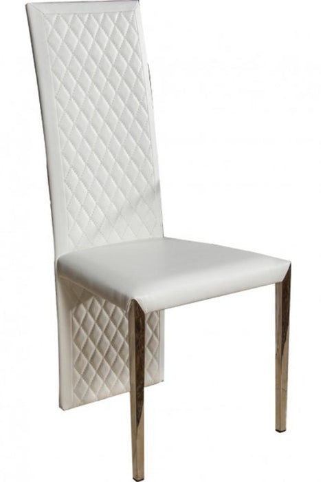State St Short Side Chair in Glossy White (Set of 2) - Furniture Land (Milwaukee, WI)