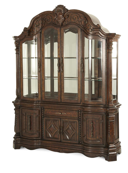 Windsor Court China Buffet in Vintage Fruitwood 70005-6-54 - Furniture Land (Milwaukee, WI)