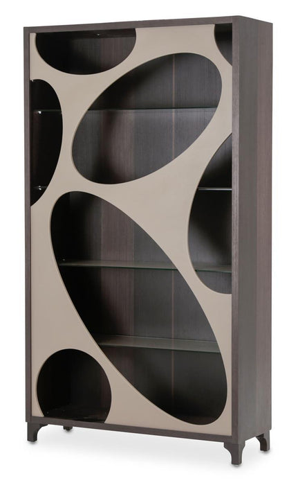 21 Cosmopolitan Curio Center Cabinet in Taupe/Umber - Furniture Land (Milwaukee, WI)