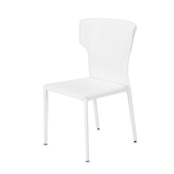 Furniture Halo Side Chair (Set of 2) in Glossy White - Furniture Land (Milwaukee, WI)
