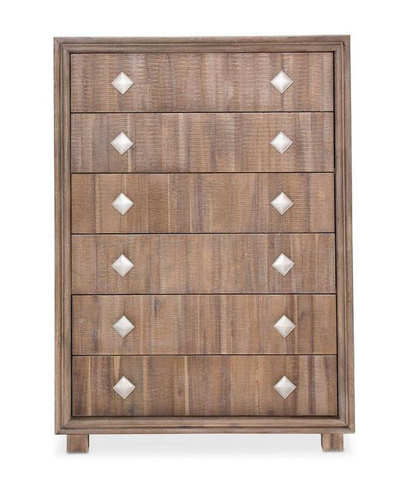 Hudson Ferry 6 Drawer Chest in Driftwood - Furniture Land (Milwaukee, WI)
