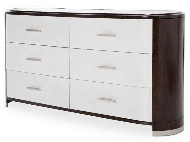 Paris Chic 6 Drawer Dresser in Espresso - Furniture Land (Milwaukee, WI)