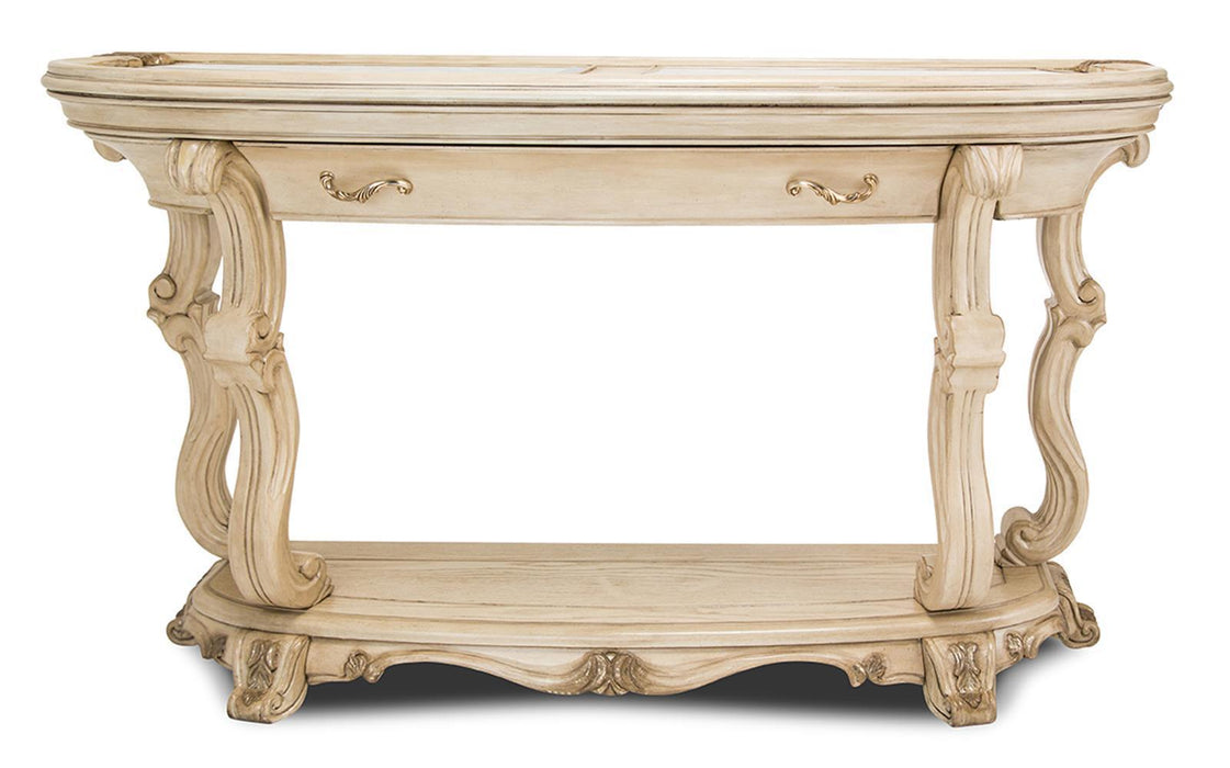 Platine de Royale Console Table in Champagne - Furniture Land (Milwaukee, WI)