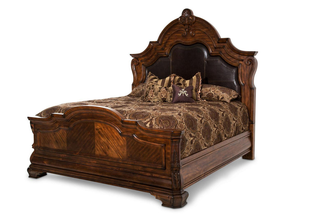 Tuscano Melange Queen Mansion Bed in Melange - Furniture Land (Milwaukee, WI)