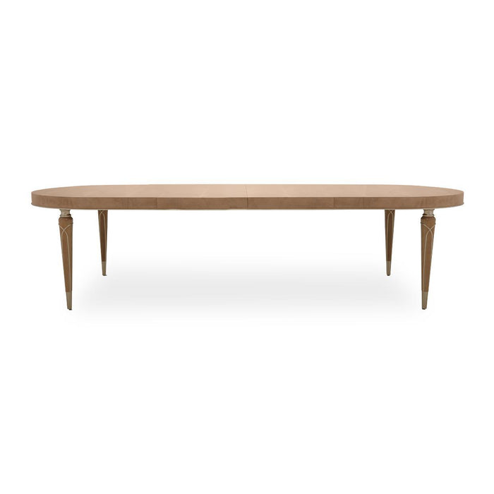 Villa Cherie 4 Leg Oval Dining Table in Caramel - Furniture Land (Milwaukee, WI)