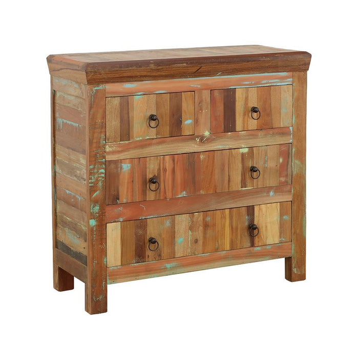 Harper 4-drawer Accent Cabinet Reclaimed Wood - Furniture Land (Milwaukee, WI)