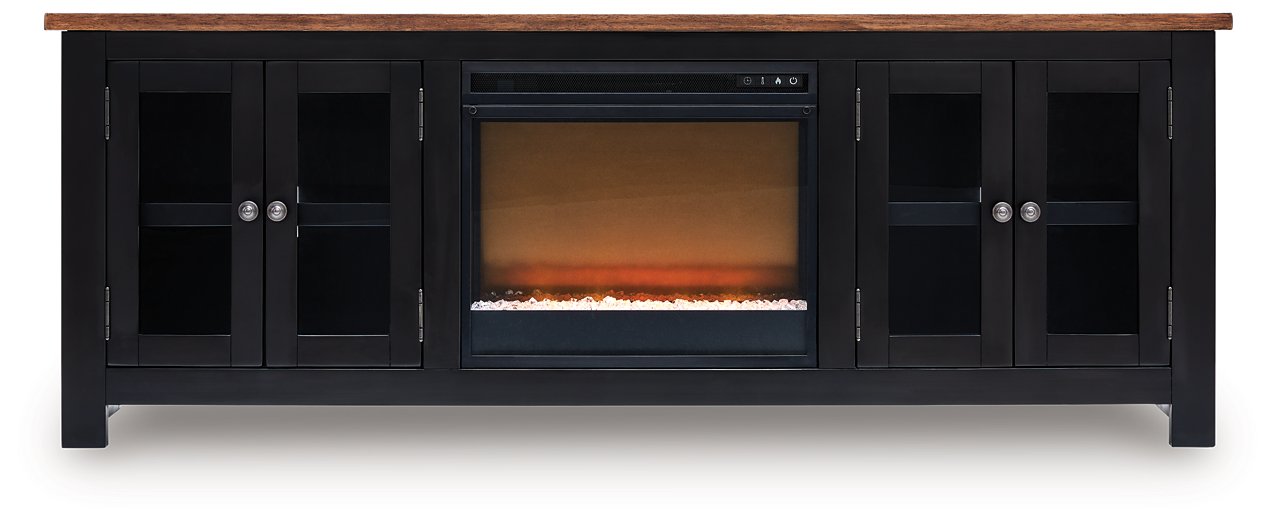 Wildenauer 76" TV Stand with Electric Fireplace - Furniture Land (Milwaukee, WI)