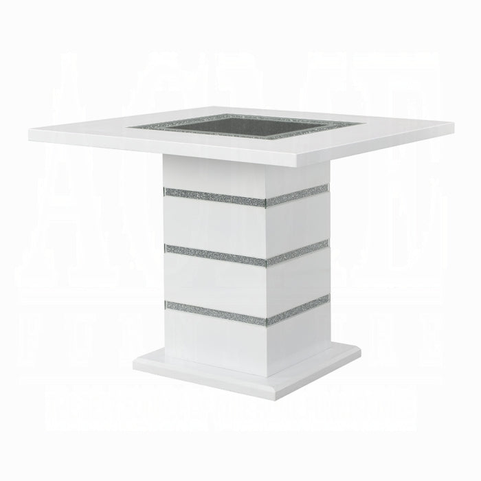 Elizaveta Counter Height Table With Pedestal Base - Furniture Land (Milwaukee, WI)
