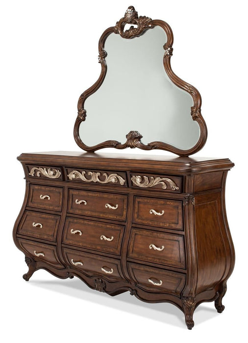 Aico Platine de Royale Dresser in Light Espresso - Furniture Land (Milwaukee, WI)