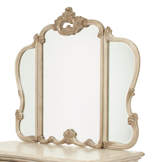 Aico Platine de Royale Vanity Mirror in Champagne - Furniture Land (Milwaukee, WI)