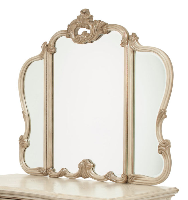 Aico Platine de Royale Vanity Mirror in Champagne - Furniture Land (Milwaukee, WI)