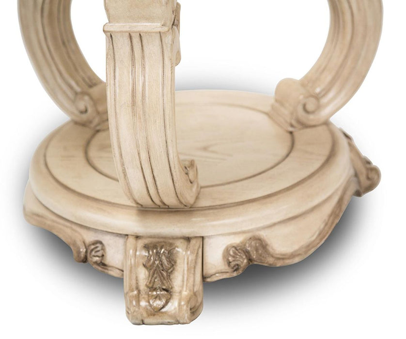 Aico Platine de Royale Chairside Table in Champagne - Furniture Land (Milwaukee, WI)