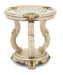 Aico Platine de Royale Chairside Table in Champagne - Furniture Land (Milwaukee, WI)