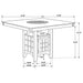 Gabriel 5 Pc Counter Height Dining Sets - Furniture Land (Milwaukee, WI)