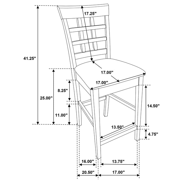 Gabriel 5 Pc Counter Height Dining Sets - Furniture Land (Milwaukee, WI)