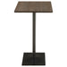 Cavalier 3-piece Square Bar Table Set Dark Elm and Black - Furniture Land (Milwaukee, WI)