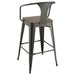Cavalier 3-piece Square Bar Table Set Dark Elm and Black - Furniture Land (Milwaukee, WI)
