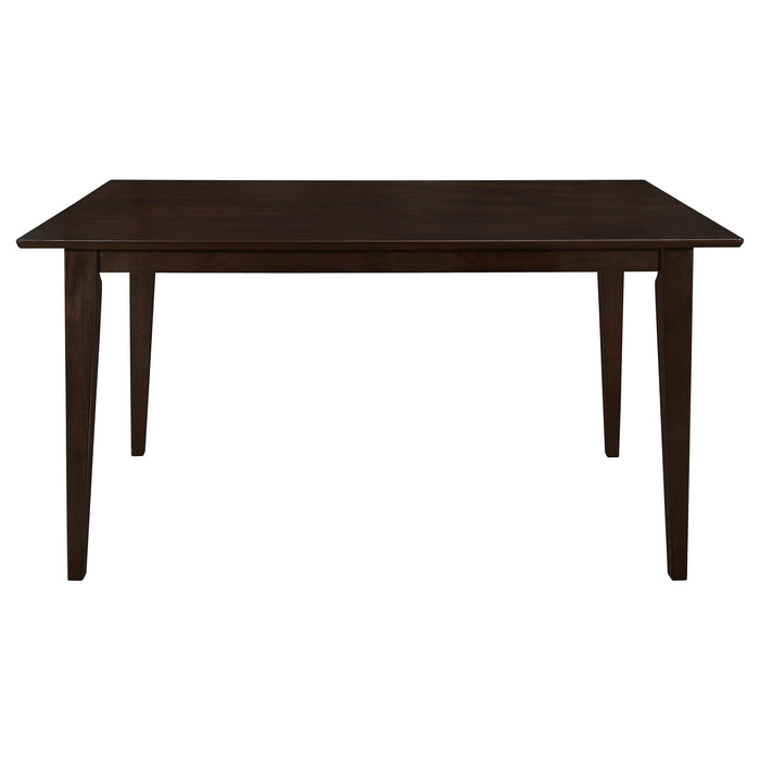 Gabriel 5-piece Rectangular 59-inch Closed Back Dining Set Cappuccino - Furniture Land (Milwaukee, WI)