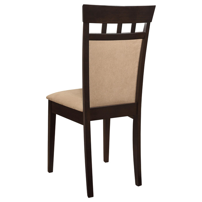 Gabriel 5-piece Rectangular 59-inch Closed Back Dining Set Cappuccino - Furniture Land (Milwaukee, WI)