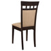 Gabriel 5-piece Rectangular 59-inch Closed Back Dining Set Cappuccino - Furniture Land (Milwaukee, WI)